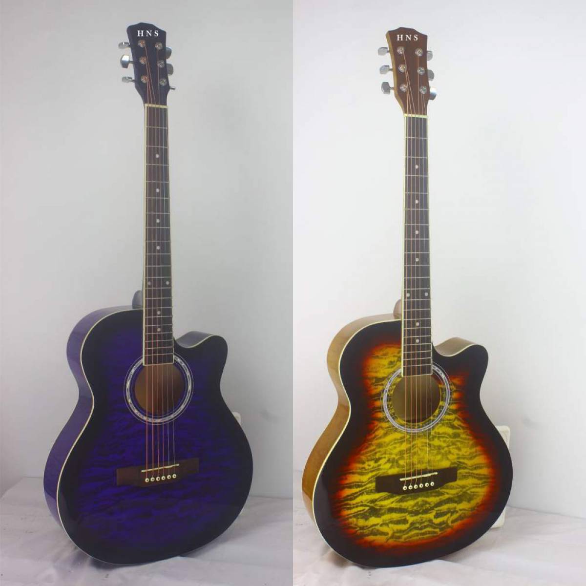 40 inch basswood acoustic guitar with special painting