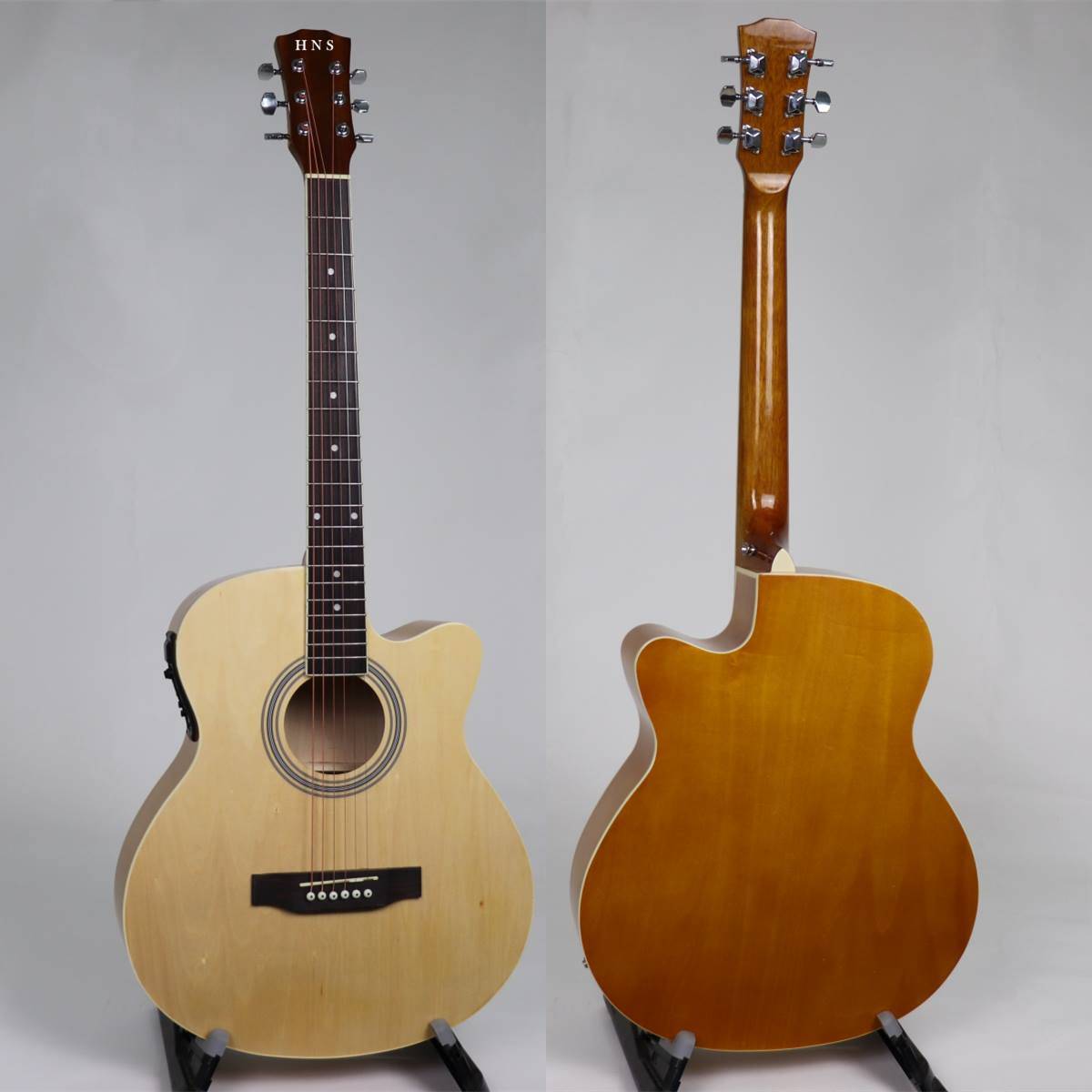 40 inch basswood gloss finish electric acoustic guitar