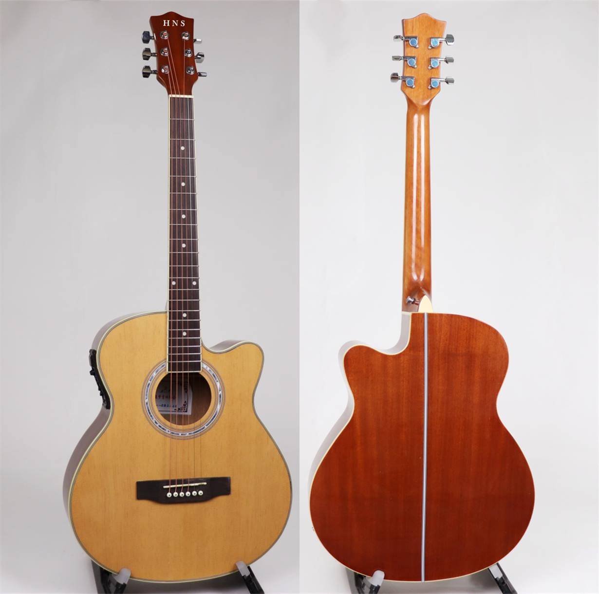 40 inch spruce sapele gloss acoustic guitar with EQ