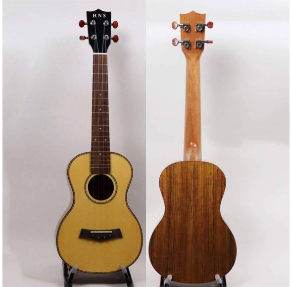 Gloss finish solid top ukulele